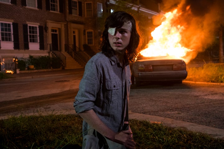 Chandler Riggs as Carl Grimes on "The Walking Dead."