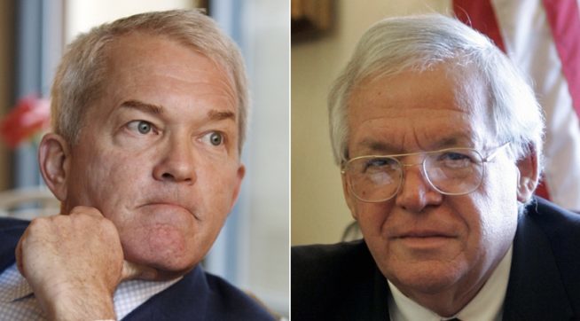 <p>Former Republican House Representative Mark Foley accused of inappropriate contact with high school congressional interns. Former Republican Speaker of the House Dennis Hastert accused of sexual misconduct with minors.</p>