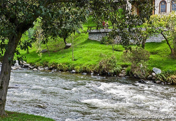 Tomebamba river, Cuenca, Ecuador.