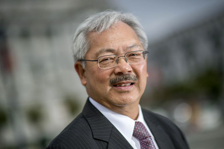 San Francisco Mayor Ed Lee stands for a photograph on Aug. 17, 2016. Lee died Tuesday. 