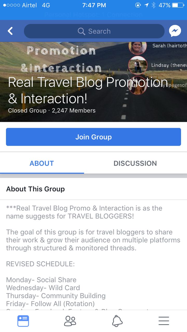 Real Travel Blog Promotion & Interaction