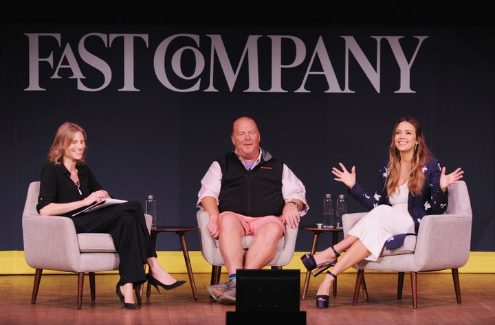 Amy Farley, Mario Batali and Jessica Alba at the Fast Company Innovation Festival on Oct. 25.