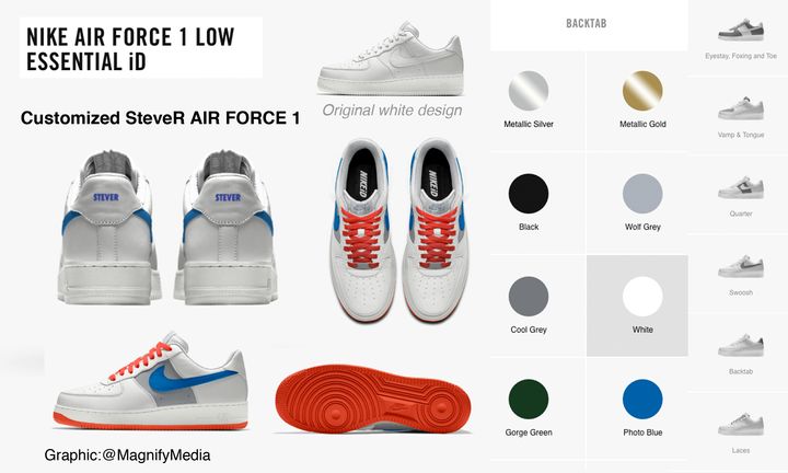 Nike AIR FORCE 1 - Customized with graphics and colors