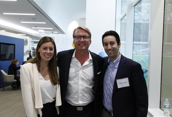 Transwestern Americas President Chip Clarke (center) at the Transwestern Young Professionals national kickoff event in Chicago.