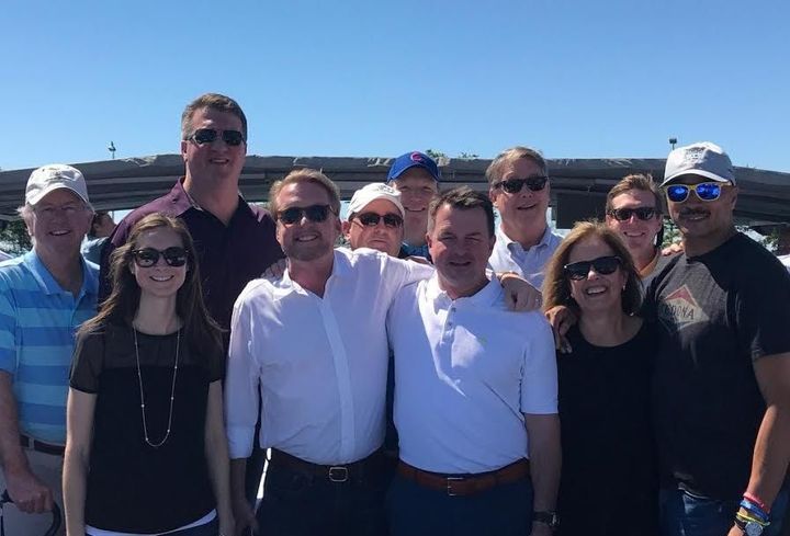 Transwestern Americas President Chip Clarke and other Transwestern leaders take an architectural boat tour as part of a client event in Chicago.