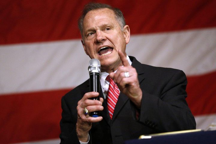 Evangelicals cheer Republican U.S. Senate candidate Roy Moore's pistol-waving Yosemite Sam impersonation and calls for what amounts to a Christian caliphate.