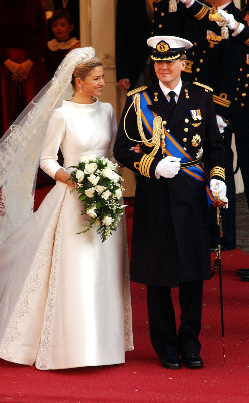 The wedding dress of Princess Madeleine of Sweden designed by