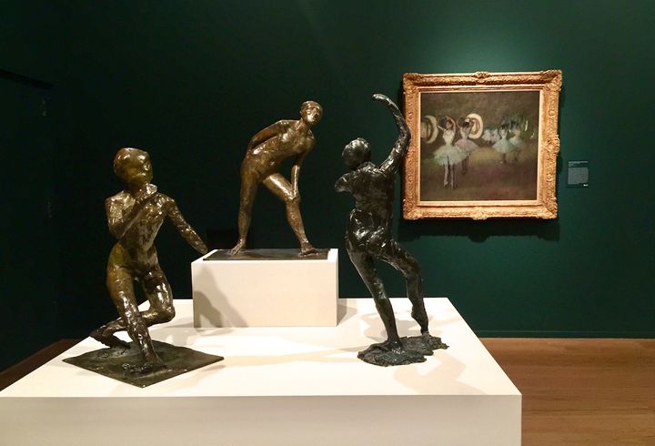 Installation shot, Taking Shape: Degas as Sculptor. Norton Simon Museum, Pasadena. Photo by Edward Goldman. 