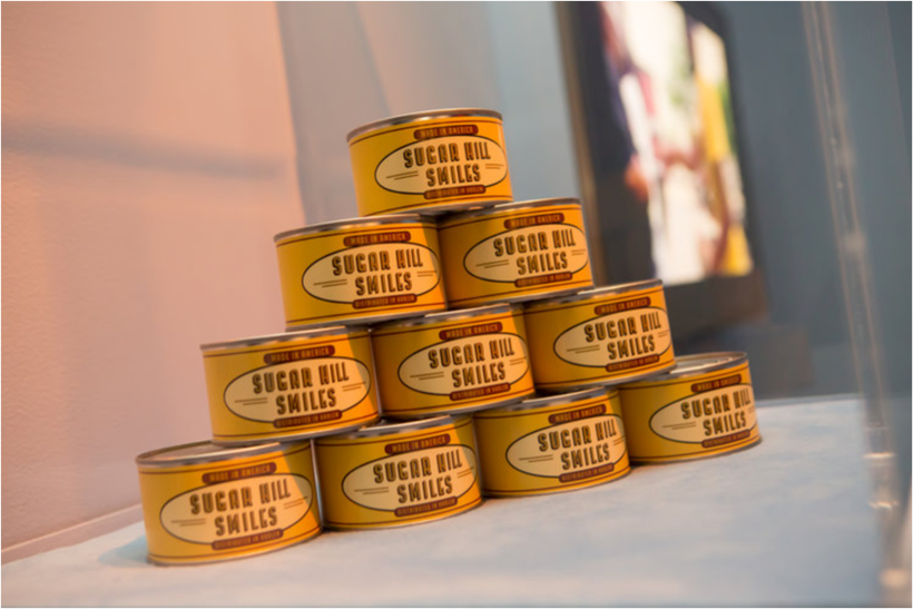 Installation view of <em>Sugar Hill Smiles</em> from Nari Ward, produced for <em>If You Build It, No Longer Empty</em>, New Y