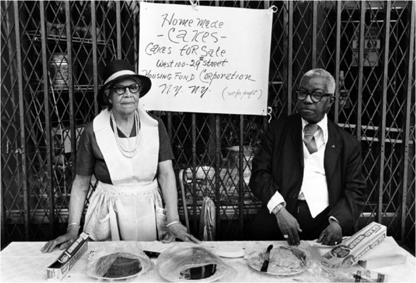 <em>A Man and Woman at an Outdoor Bake Sale</em> from Dawoud Bey, “<em>Harlem, U.S.A.”</em> series, 1975-79
