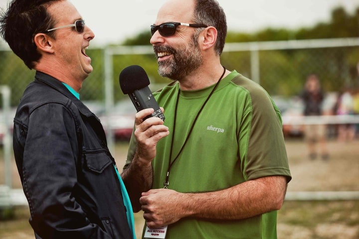 Pearl Jam lead guitarist - Mike McCready - with Rob 