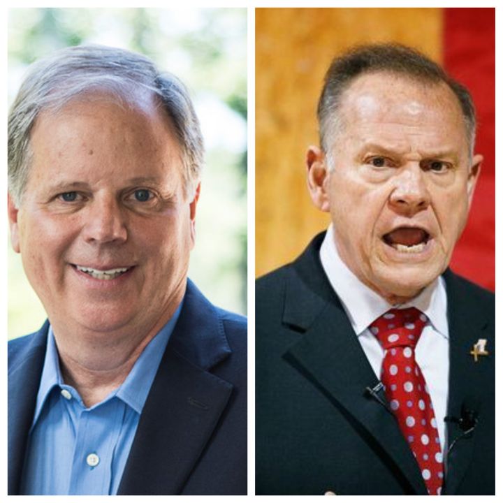 Democratic Senator-elect Doug Jones [left] and former Republican Senate candidate Roy Moore [right].