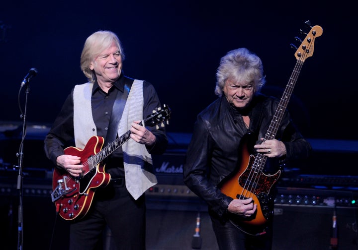 Justin Hayward and John Lodge of the Moody Blues perform in Los Angeles n 2013.