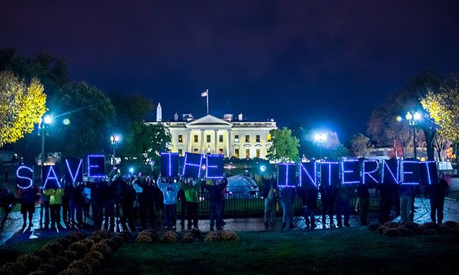 In 2014, protests demanded even stronger rules to reclassify internet service providers as “common carriers,” requiring them to act as neutral gatekeepers to the internet and to protect access for all.