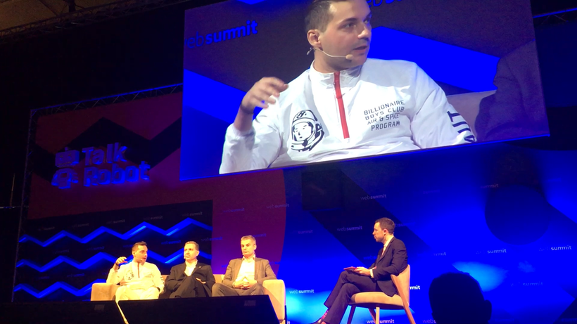 WayRay’s Vitaly Ponomarev, Quanergy’s Louay Eldada, Renault-Nissan-Mitsubishi's Ogi Redzic & France 24’s Stephen Carr
