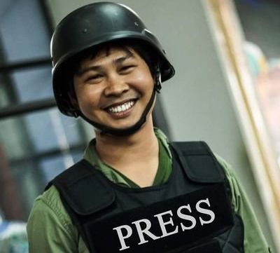 Reuters reporter Wa Lone, pictured above, was arrested in Myanmar with his colleague Kyaw Soe Oo.