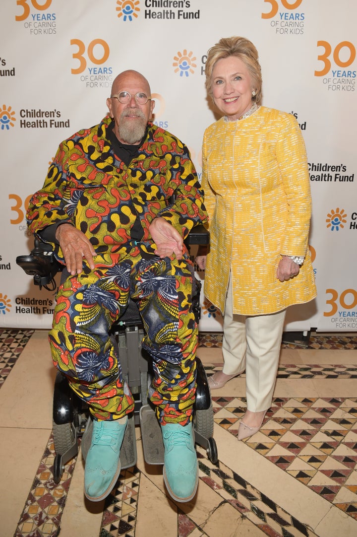 Close and former Secretary of State Hillary Clinton attend the Children's Health Fund Annual Benefit in New York City, May 23, 2017.