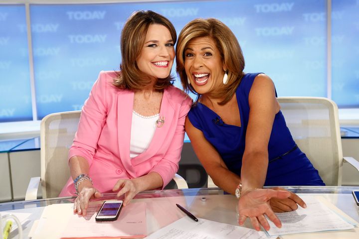 Savannah Guthrie and Hoda Kotb are currently co-anchors of the "Today" show. 