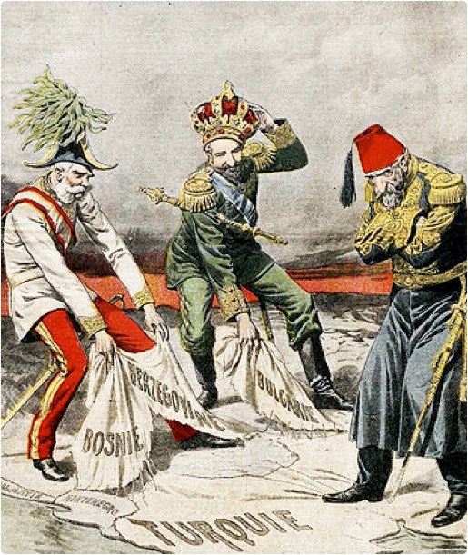 <p>The collapse of the old empires influenced national tensions in the Balkans </p>