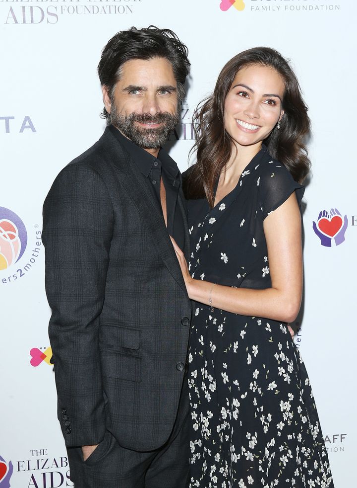 John Stamos and Caitlin McHugh pictured together in October.
