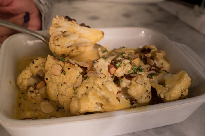 <p>Roasted Cauliflower gets a South African touch with red curry butter</p>