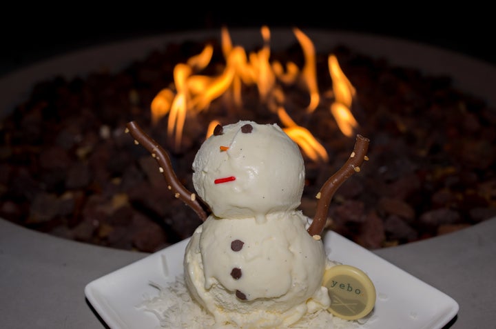 <p>Whatโs a festive ski lodge without snowman shaped ice cream?</p>
