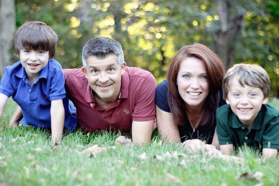 Dylan Hockley (far left) was very close with his parents and his big brother, Jake.