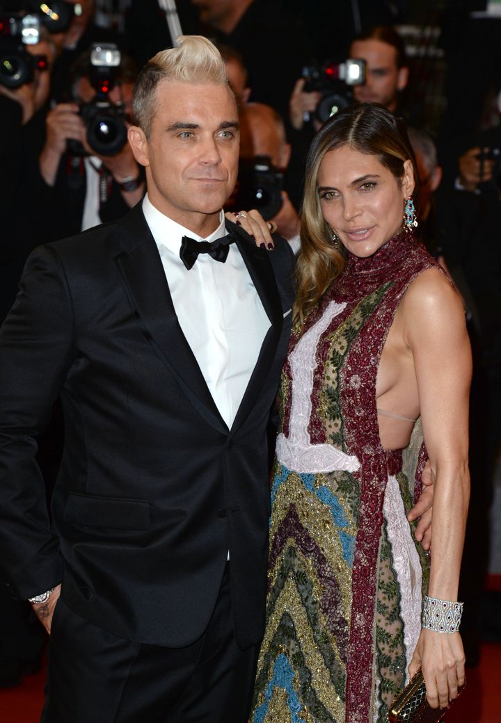 Robbie with his wife, Ayda