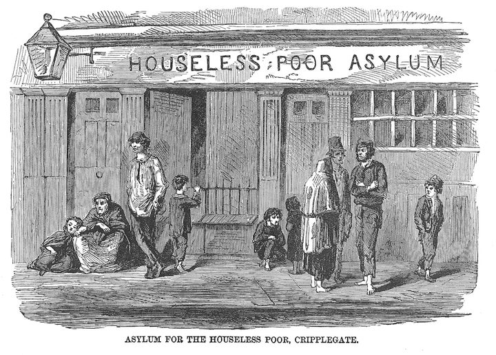 An illustration from Mayhew’s book. His study of 19th century London’s homeless influenced novels by Charles Dickens.