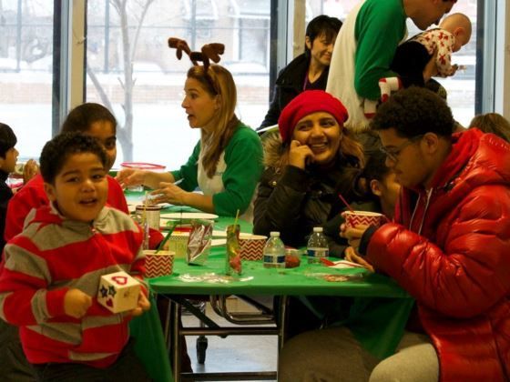 Last year’s Christmas Party for homeless youth in Brownsville, Brooklyn.