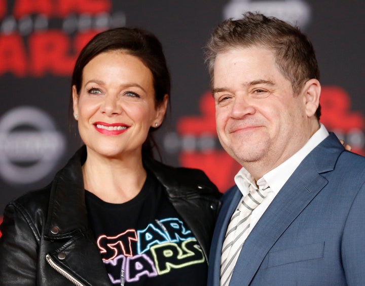 Patton Oswalt and Meredith Salenger, pictured in September, married in November and are now celebrating their first holiday season together.