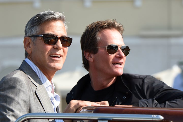 George Clooney and Rande Gerber in Venice, Italy in 2014.