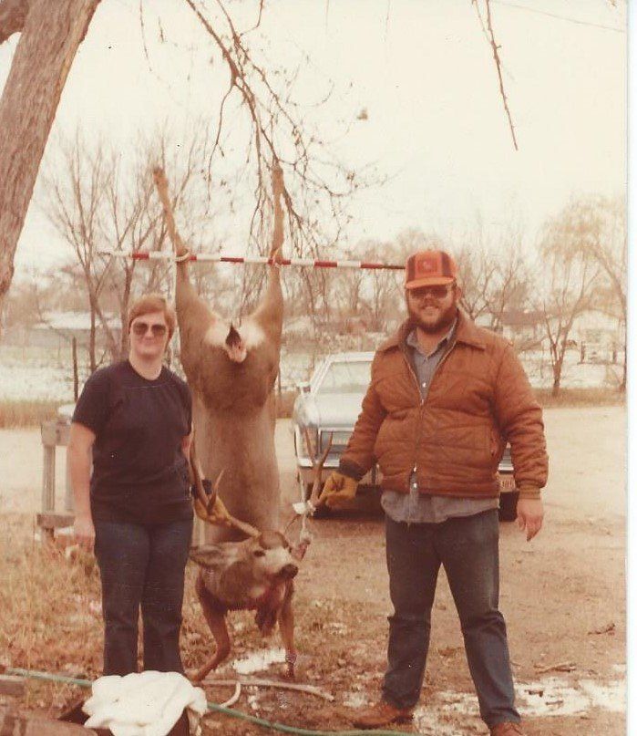 Jim’s first deer, early 1980s.