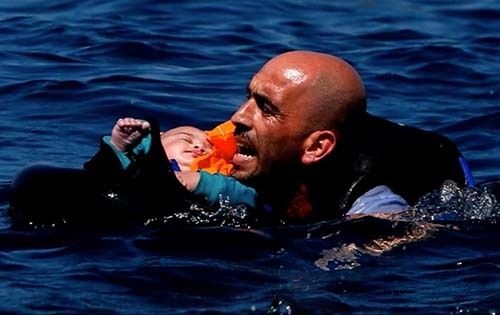 <p><strong><em>How many more refugees will drown? (courtesy “A Sea of Images”)</em></strong></p>