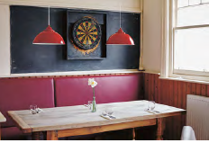 <p>Keeping it simple, a table set for service at The Sportsman</p>
