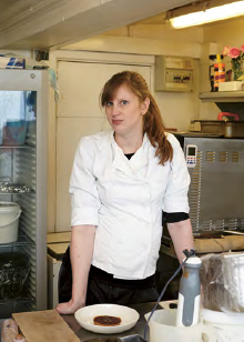 Pastry Chef Sarah Kay wrote in the book, “I started as a washer upper at The Sportsman when I was 15. I should really have been studying, but the kitchen was much more fun.” 