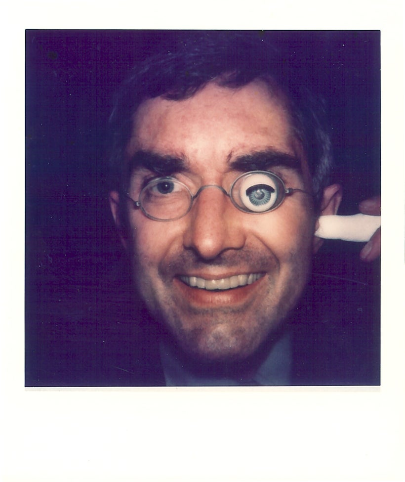 George Maciunas portrait with glass eye. From Polaroid Portrait Series by Robert Watts, ca. 1977
