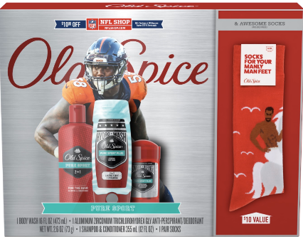 Old Spice NFL Gift Set featuring 