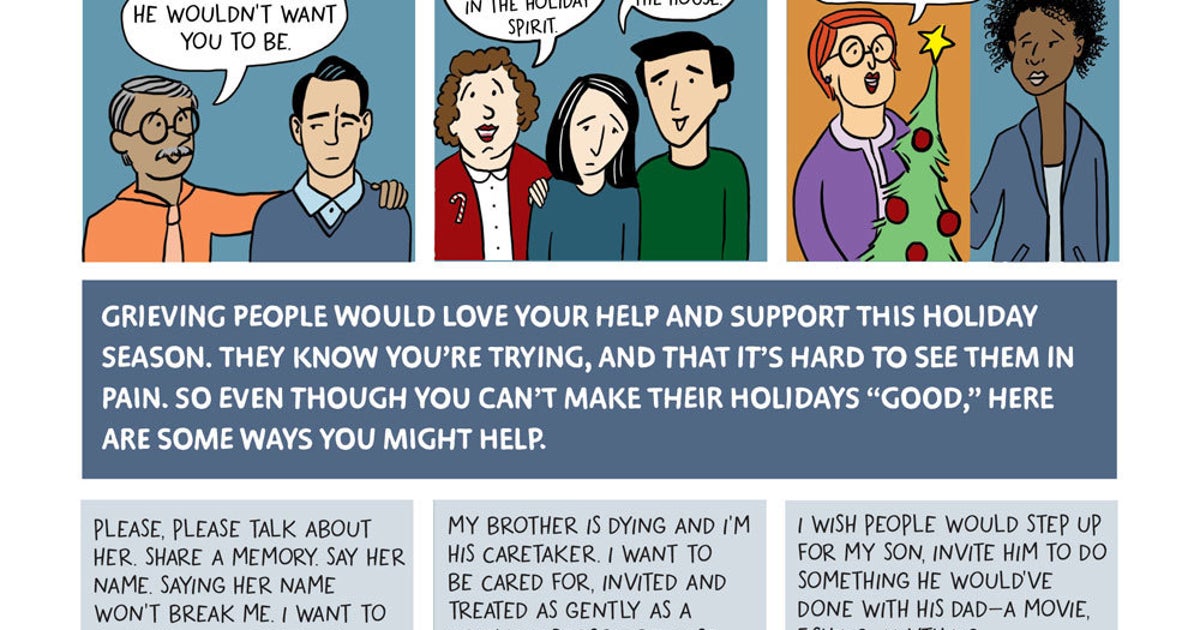 How to help a grieving friend at the holidays: an illustrated guide ...