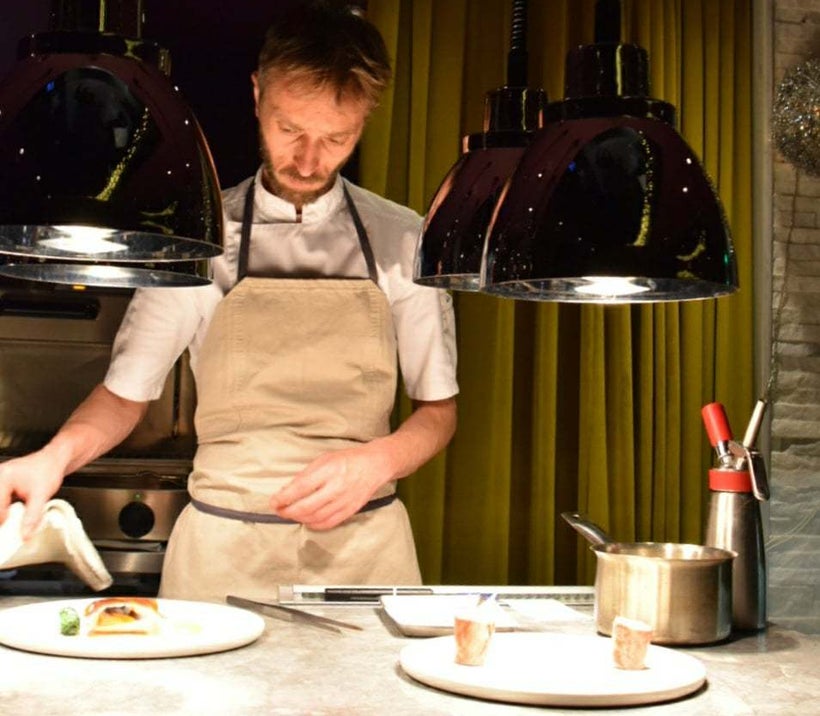 Chef Thodoris Papanikolaou taking care of every detail