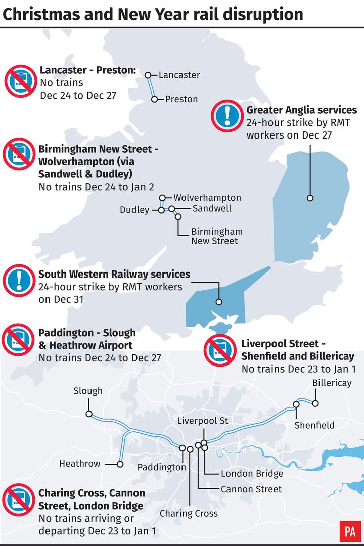 Network Rail will be carrying out its biggest ever Christmas investment programme.