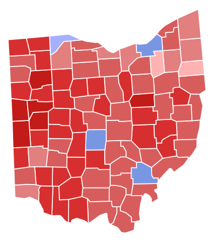 Democrats ran majorities in only four counties in 2016, begging the question: Is Ohio still a swing state?