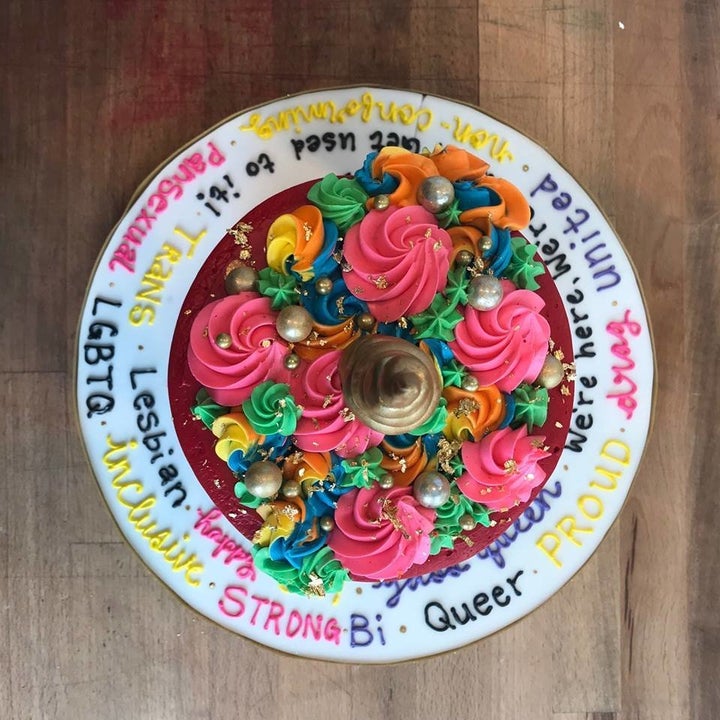 The staff at Hamilton's Cake and Loaf Bakery said they were "proud" to provide the elaborate cake.