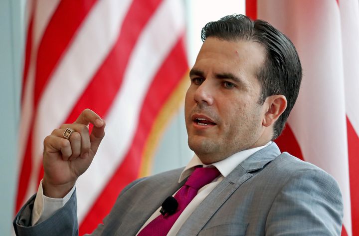 Peurto Rican Gov. Ricard Rossello, seen last week, has vowed to review the official death toll from Hurricane Maria following scrutiny and concerns.
