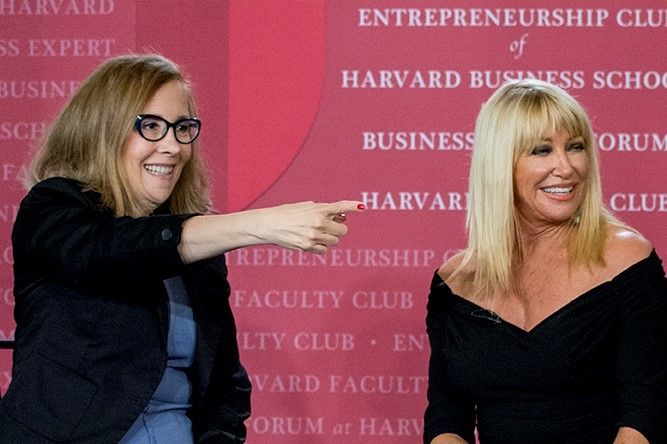 Jody Samuels shares the stage with Suzanne Somers