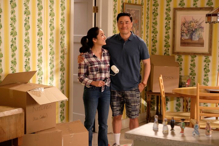 Constance Wu (Jessica) and Randall Park (Louis) in ABC's sitcom "Fresh Off the Boat."
