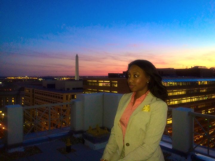 Ashley Simms attending Cision Networking Event at the 101 Constitution Roof Terrace in Washington, D.C.