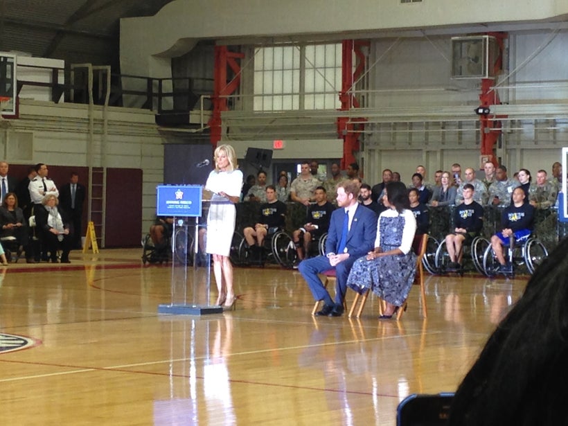 Ashley Simms provided communications support for an Invictus Game event at Fort Belvoir in Virginia