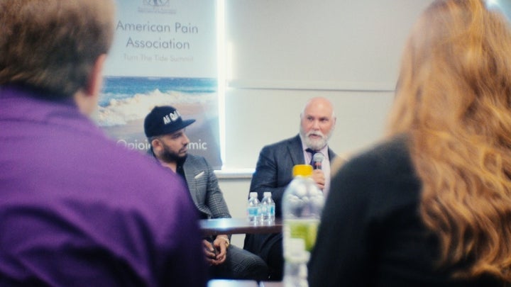 L-R: Bollywood singer and rapper Ali Quali Mirza and Jack Teitelman at the inaugural Turn The Tide Summit hosted by Dr. Sanjay Gupta and The American Pain Association.