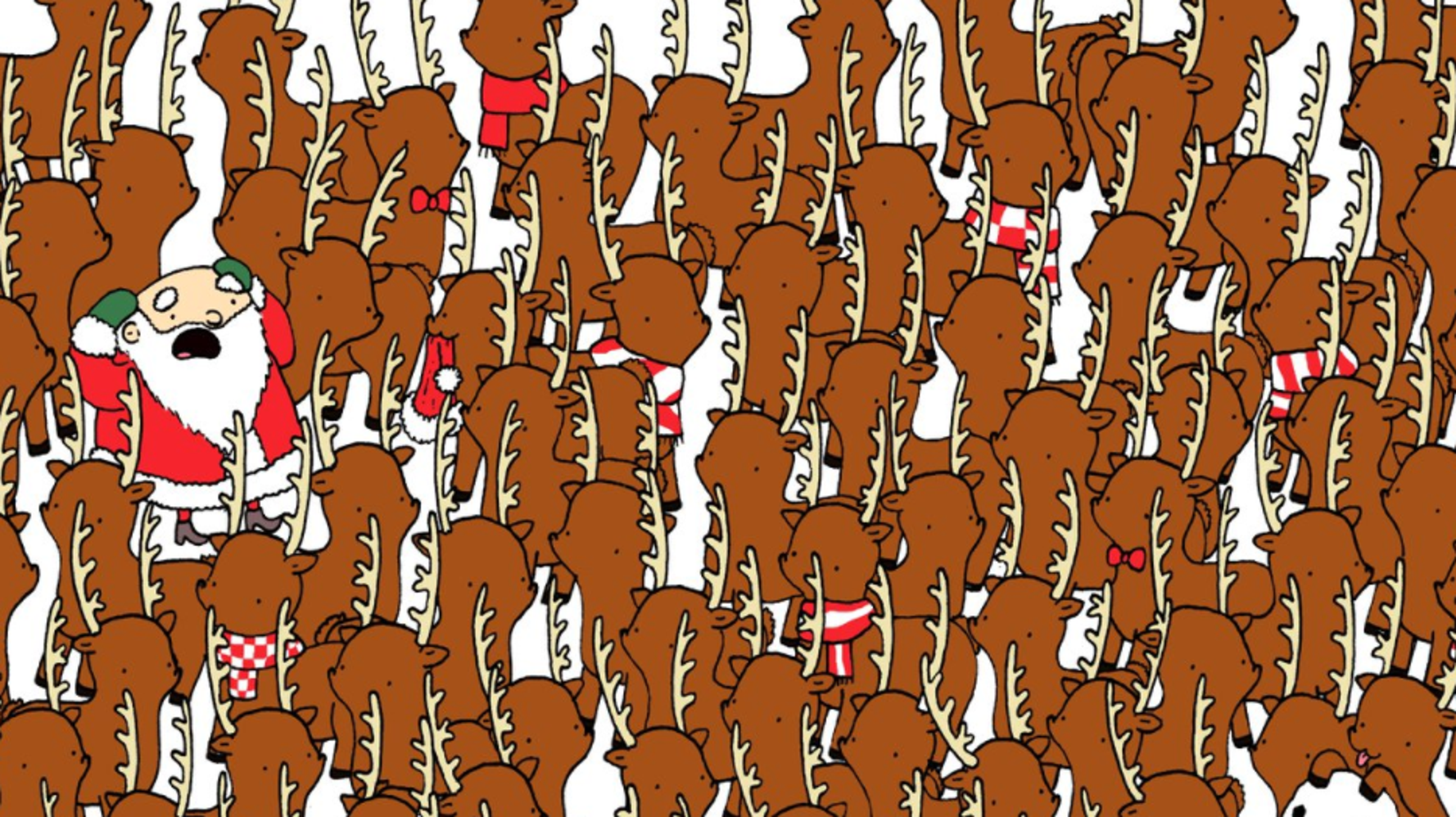 Can You Spot The Bear Among The Reindeer The Perfect Christmas Puzzle For Office Procrastination Huffpost Uk Life